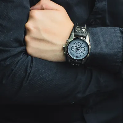 Fossil Coachman Ice Blue Chronograph Dial Men’s Watch